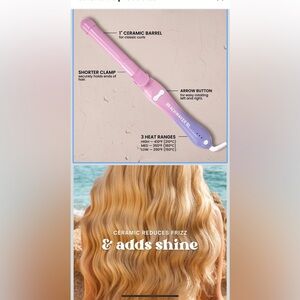 🔥BEACHWAVER Rotating curling iron B1.25 Exellent condition price firm!